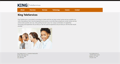 Desktop Screenshot of king-teleservices.com